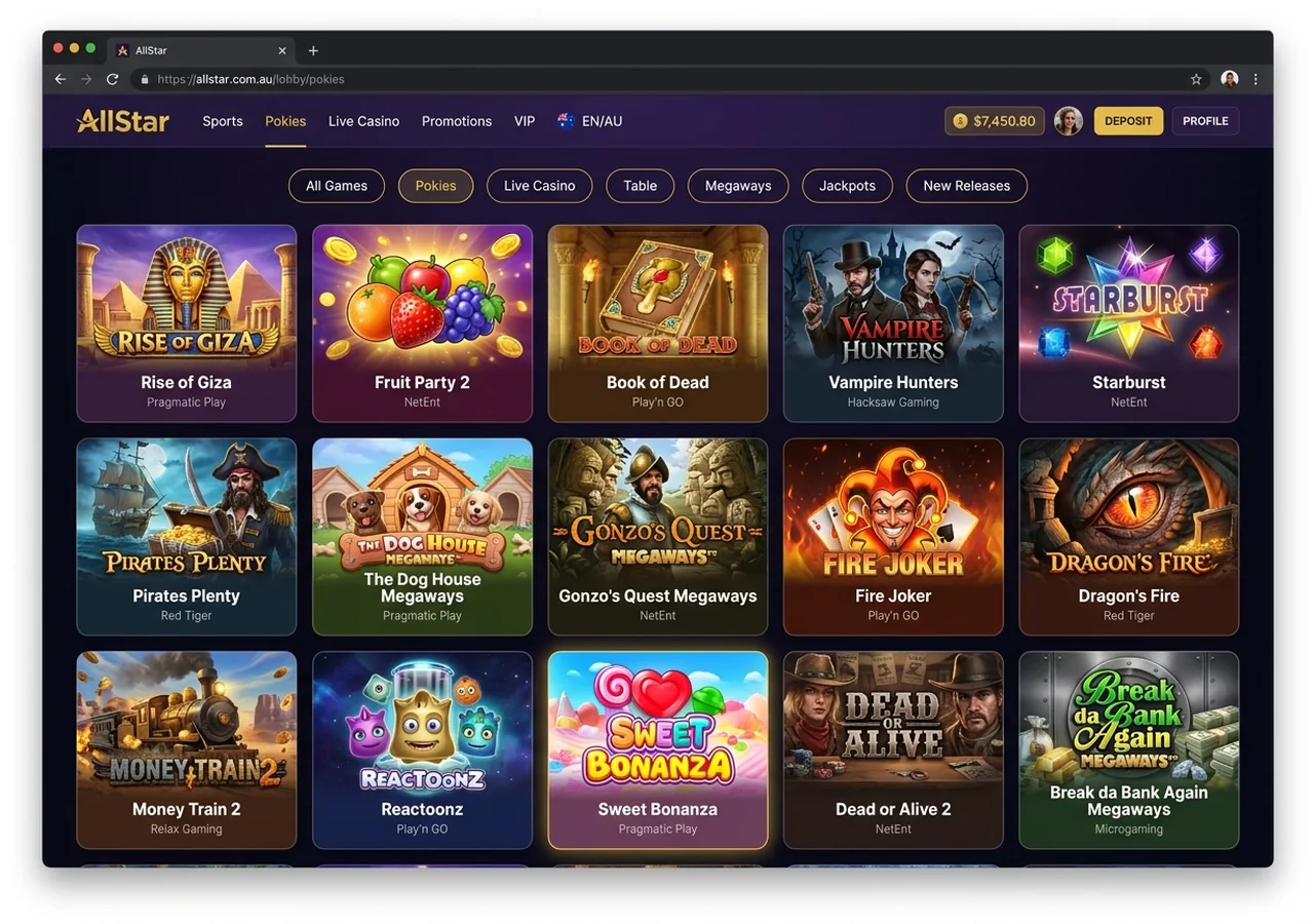 Game library at AllStar – AllStar